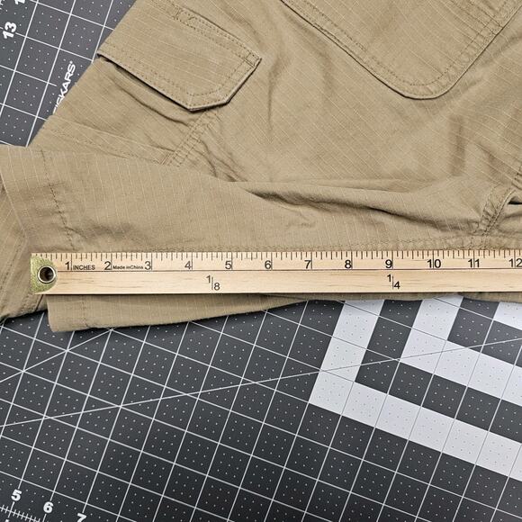 Carhartt Force Canvas Carpenter Shorts 36x11 Tan Ripstop Workwear Outdoors - Picture 12 of 13